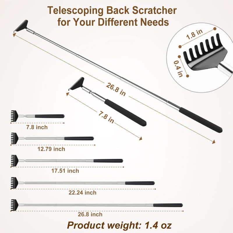Portable Stainless Steel Back Scratcher - Gift-ready for Anyone