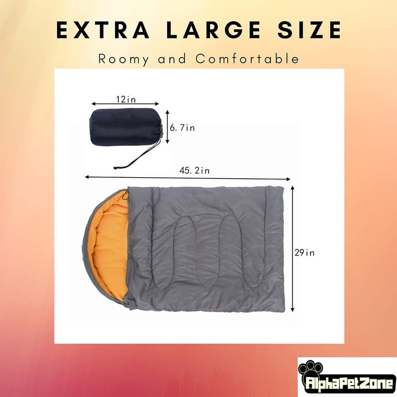 Large Waterproof Dog Sleeping Bag for Camping & Travel