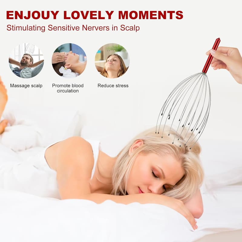 Scalp Massager with Christmas Gift Box for Men and Women