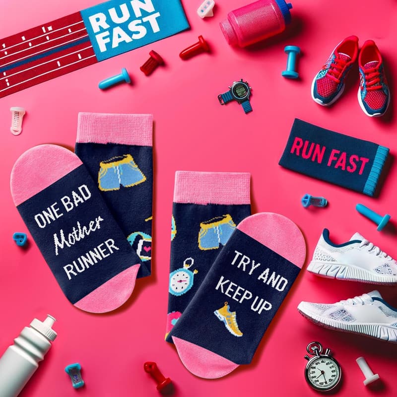 Funny Gym Socks for Men and Women - Weed & Yoga Themes