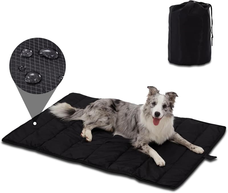 Extra Large Waterproof Dog Bed for Camping & Travel