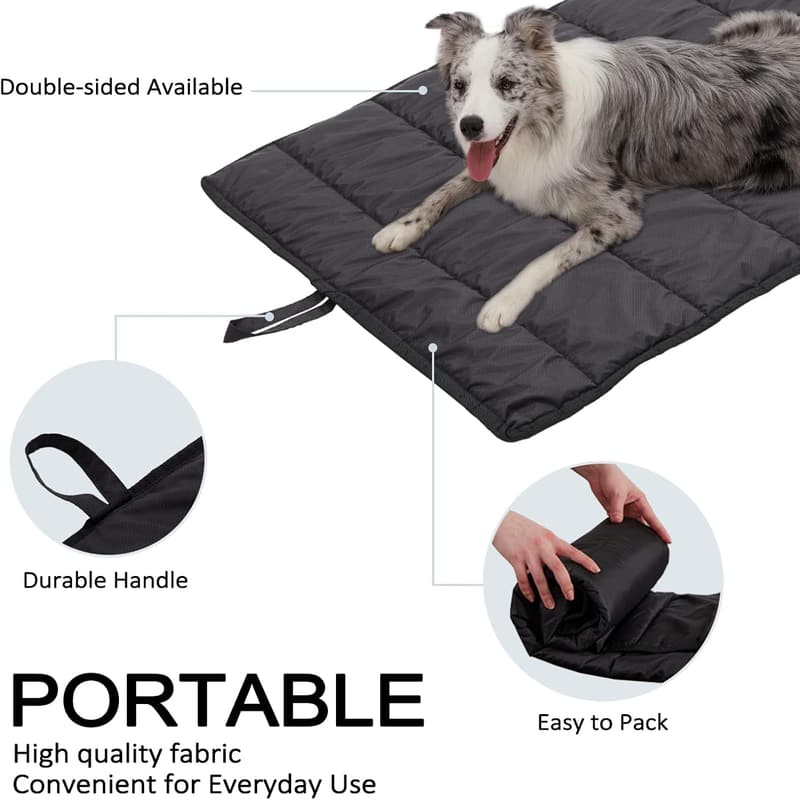 Extra Large Waterproof Dog Bed for Camping & Travel