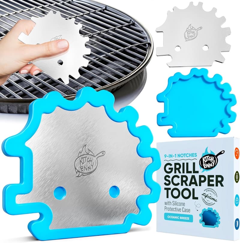 Bristle-Free Grill Scraper for Grilling Dads