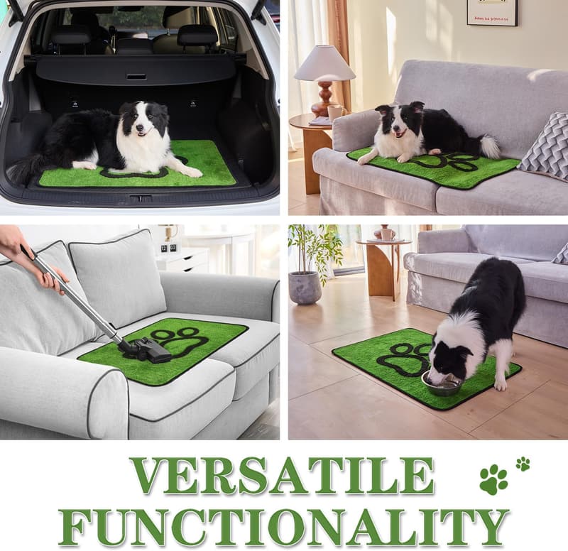 Absorbent Non-Slip Dog Mat for Muddy Paws - 24