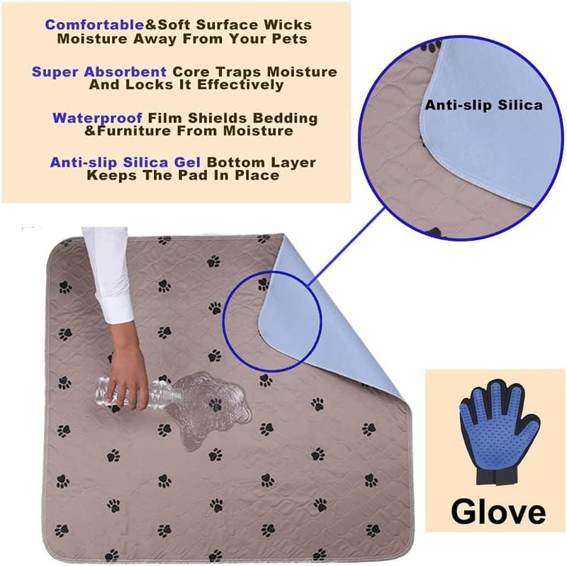 Washable Dog Pee Pads - Large, Reusable & Waterproof