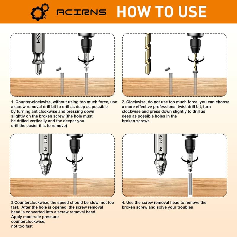 Father's Day 9-Piece Screw Extractor Set for Men