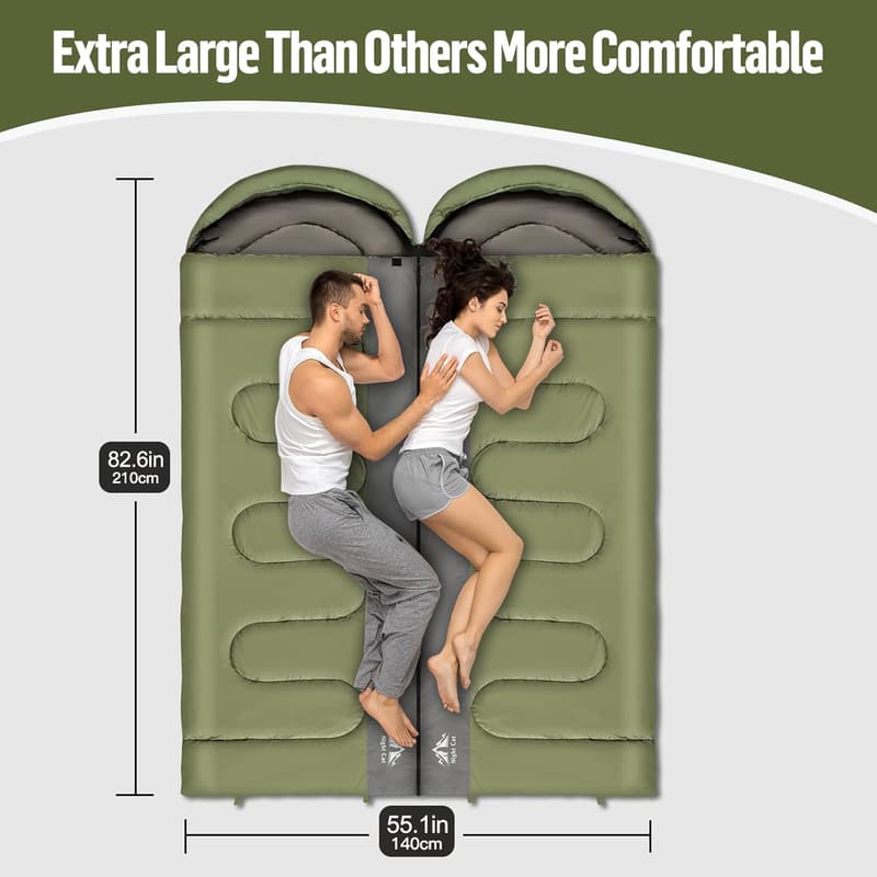 Portable Lightweight Adult Camping Sleeping Bag & Quilt