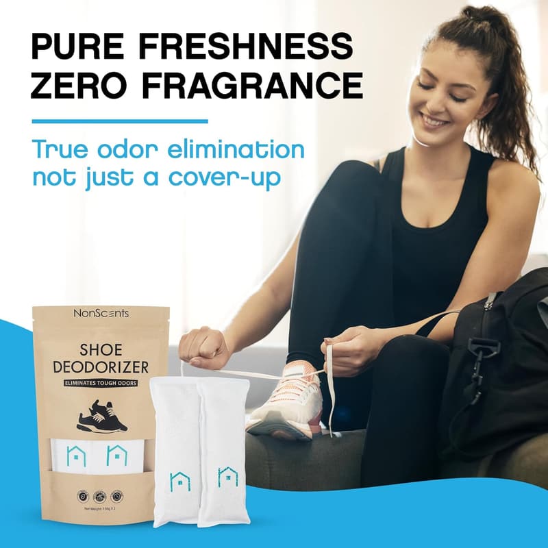Shoe Deodorizer Air Freshener - Odor Eliminator (2 Count)