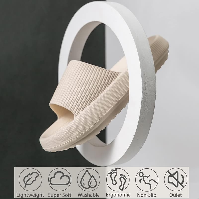 Ultimate Comfort Cloud Slippers for Women & Men, Non-Slip Indoor Slides