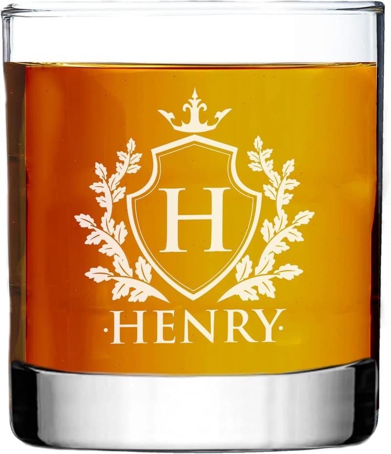 Custom Engraved Whiskey Rocks Glass Tumbler for Groomsmen