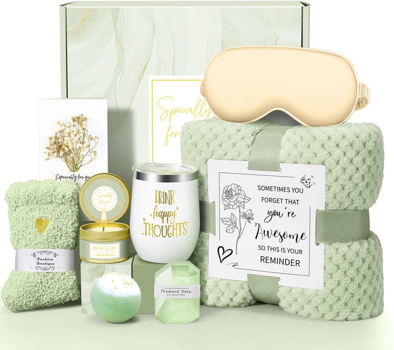Relaxing Spa Gift Basket Set for Women - Self Care Birthday Gift