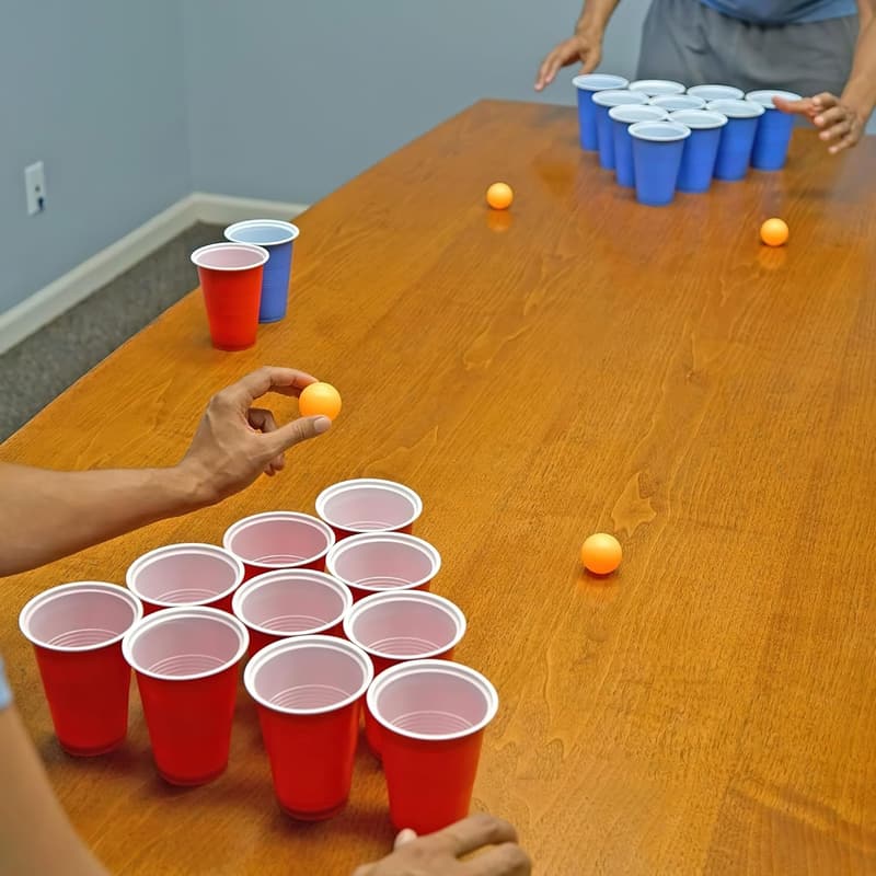 Beer Pong Set with 22 Durable Cups & 4 Balls - Perfect for Parties