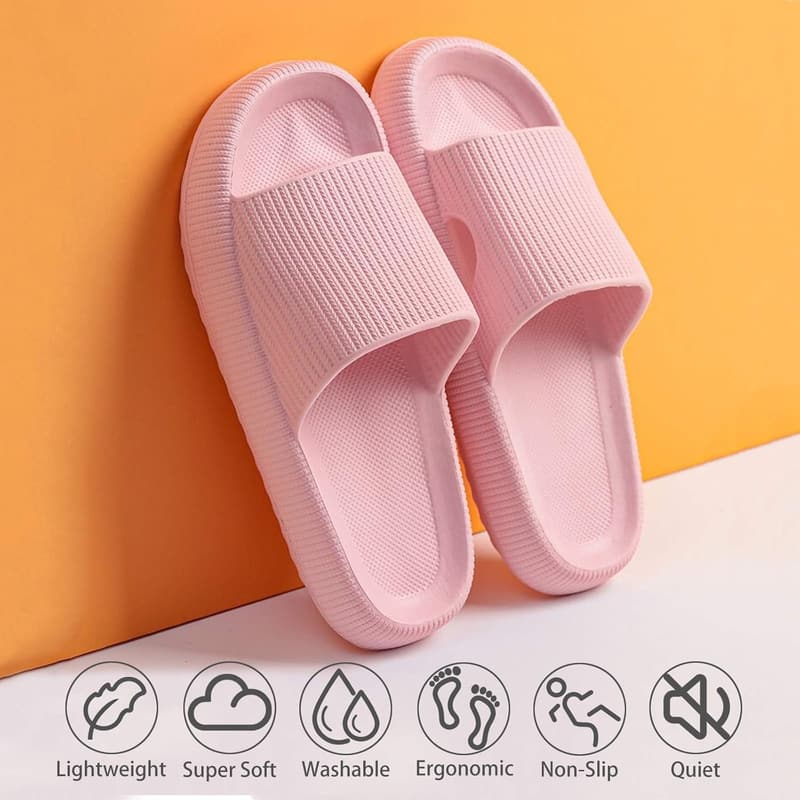 Cloud Slippers for Women & Men - Lightweight, Non-Slip Indoor Slides