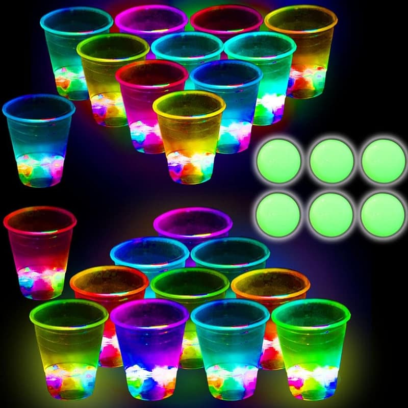 Glow-in-the-Dark Beer Pong Game for Parties and Events