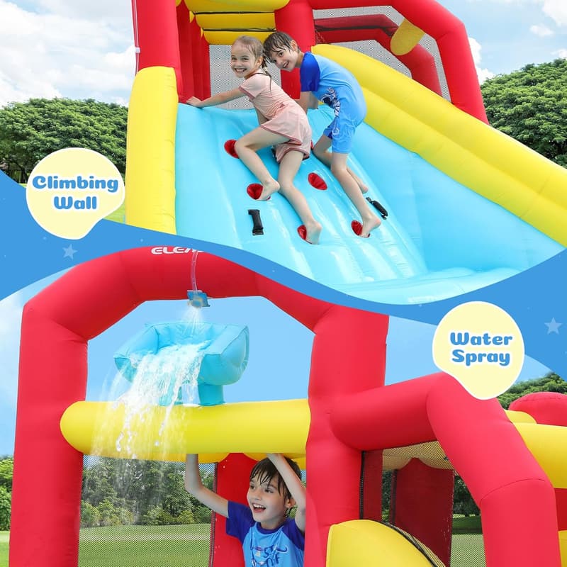 Giant Inflatable Water Slide with Blower for Backyard Fun