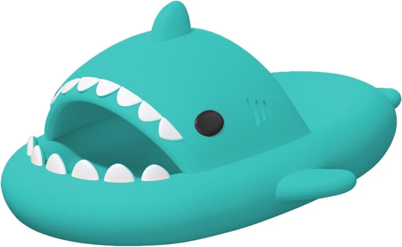 Unisex Shark Cloud Slides with Thick Sole - Beach Sandals