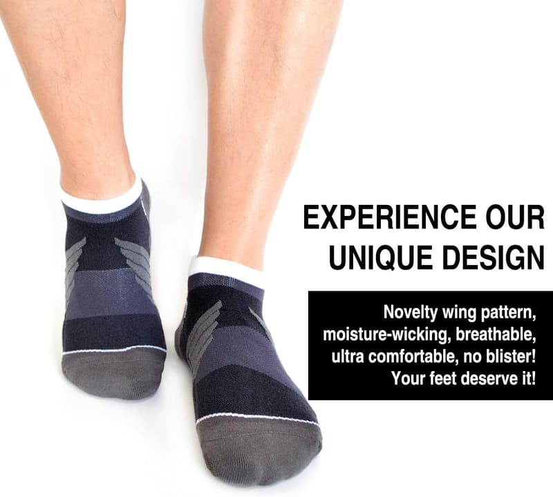 Compression Ankle Running Socks for Men & Women - 3 Pairs