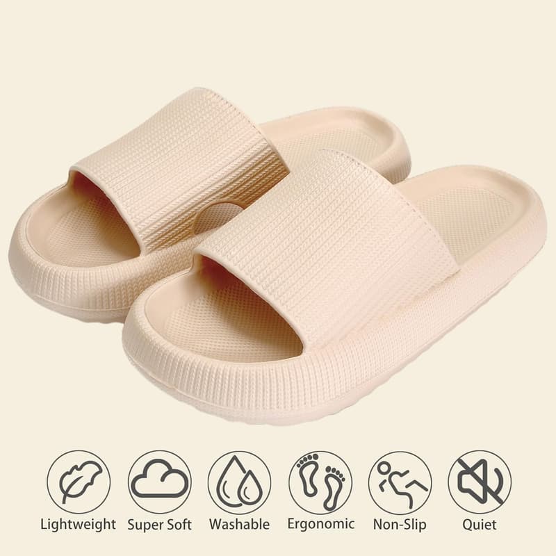 Cloud Slippers for Women & Men - Lightweight, Non-Slip Indoor Slides