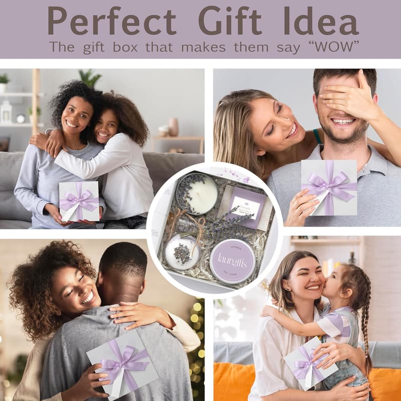 Lavender Spa Gift Set for Mother's Day - Self-Care Essentials