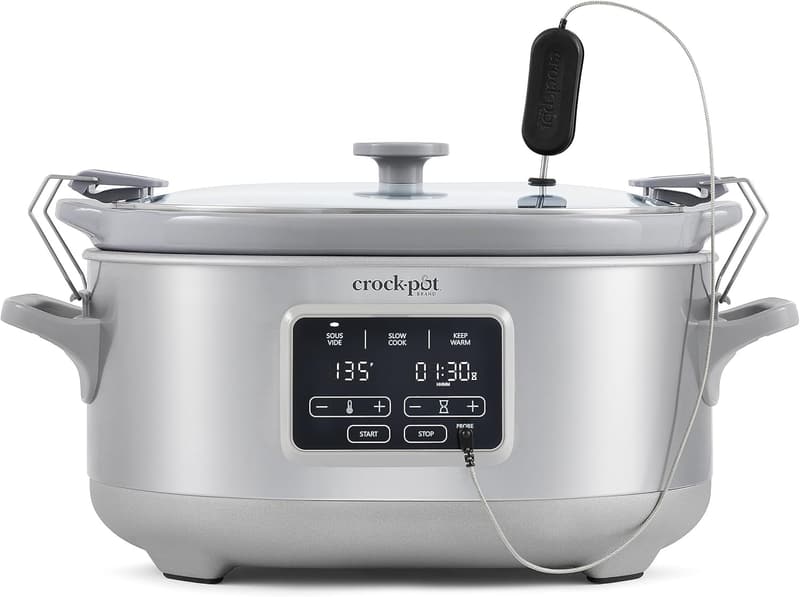 7-Quart Programmable Slow Cooker with Sous Vide Stainless Steel