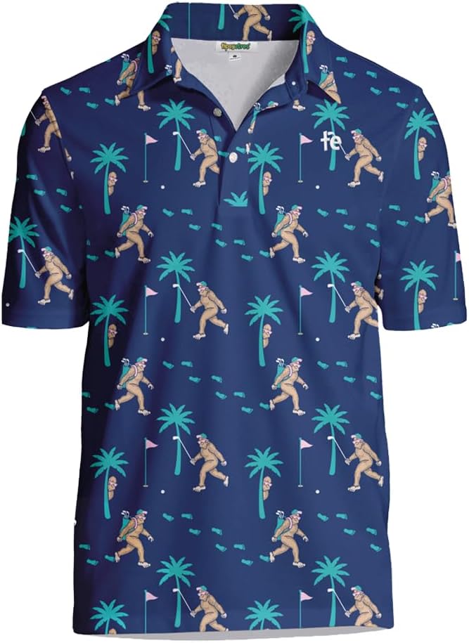 Men's Athletic Fit Performance Golf Polo - 4-Way Stretch Fabric
