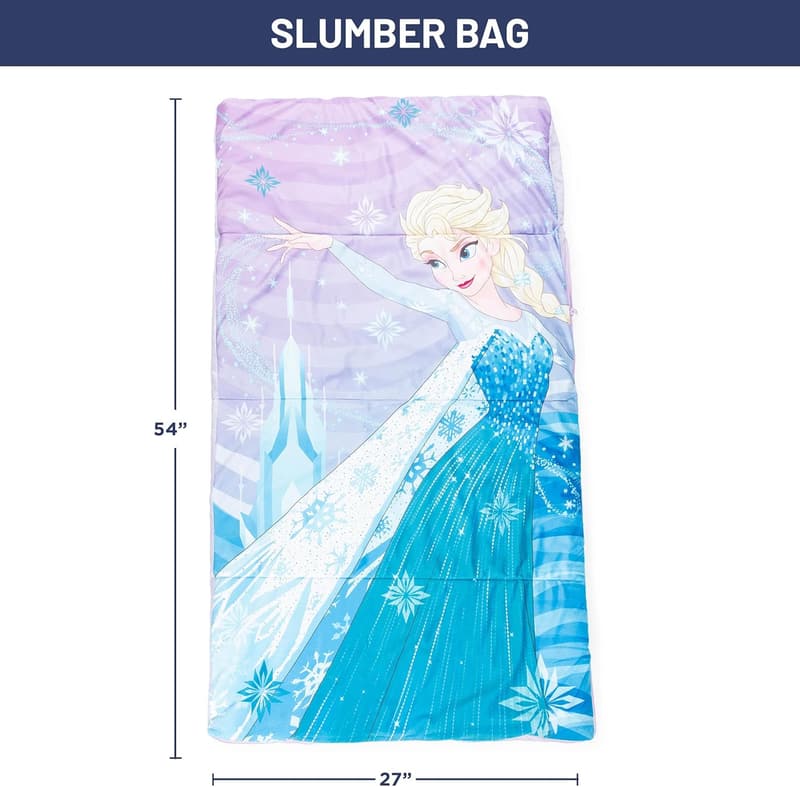 Disney Frozen Let It Go 3-Piece Sleepover Set - Cozy Slumber Bag
