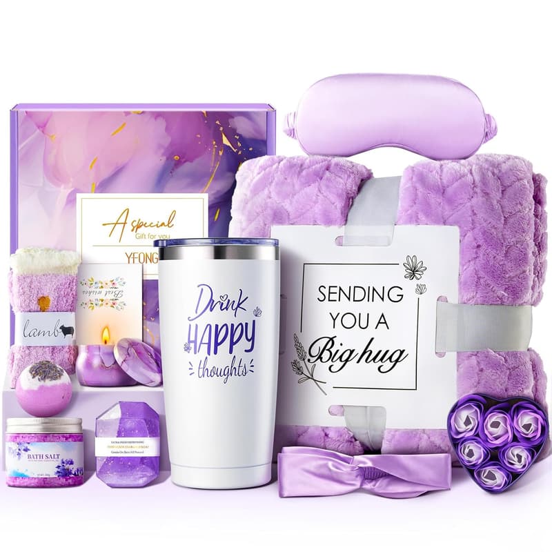 Relaxing Lavender Spa Gift Set for Women