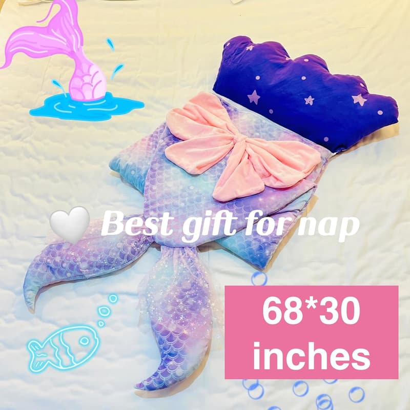 Cozy Animal Sleeping Bag with Pillow for Kids