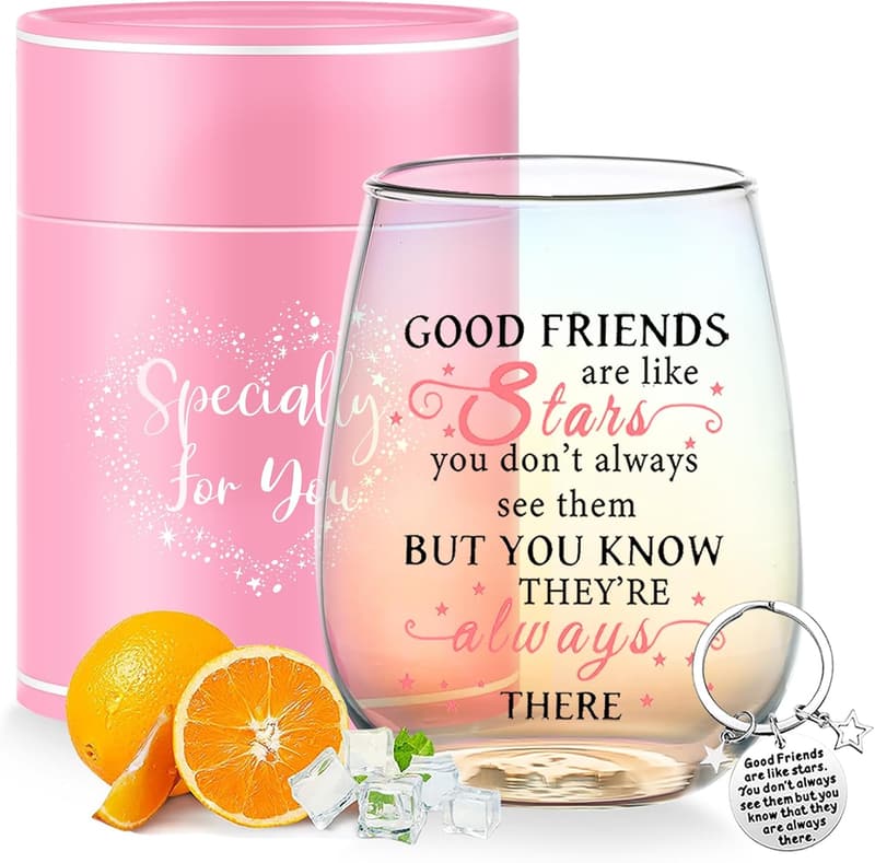 Personalized Wine Glasses for Women's Birthday Gifts