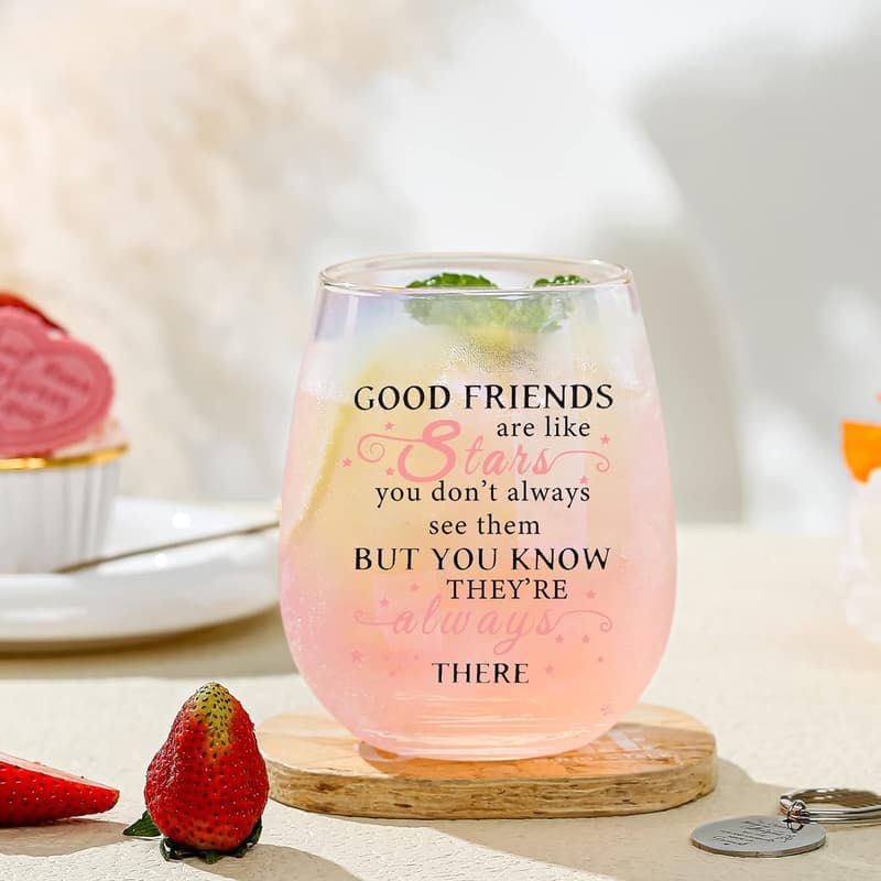 Personalized Wine Glasses for Women's Birthday Gifts