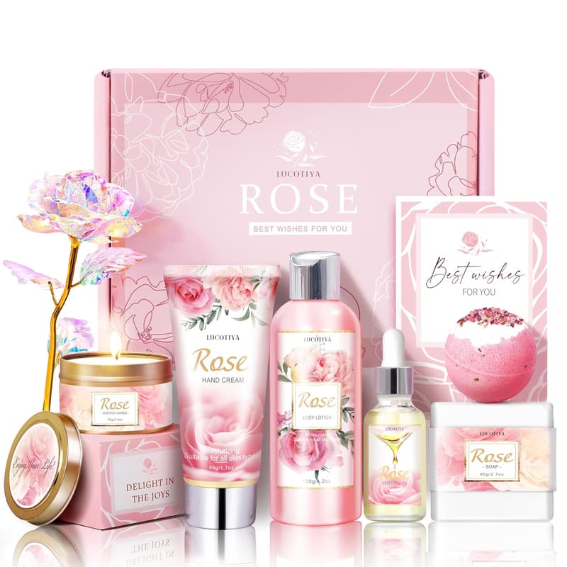 Birthday Gift Basket for Women - Unique Spa Self-Care Set