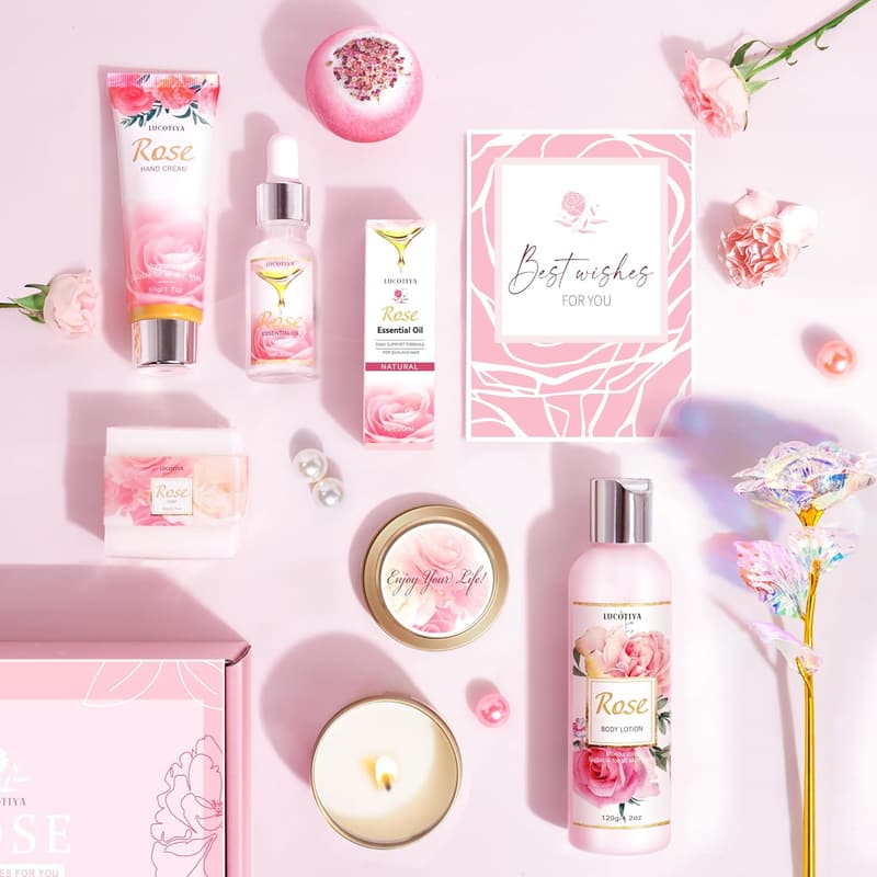 Birthday Gift Basket for Women - Unique Spa Self-Care Set