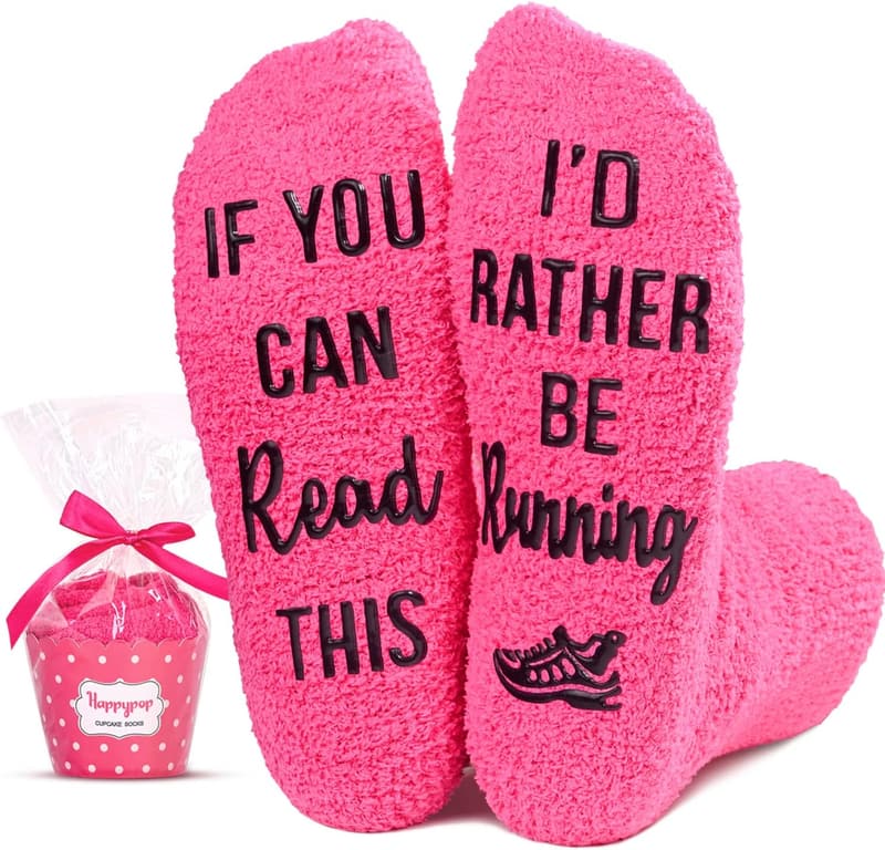 Fuzzy Socks for Women - Fun Gifts for Runners