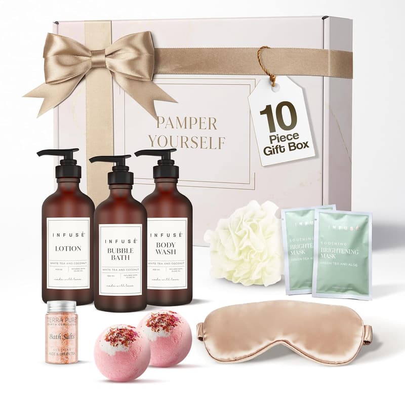 Women's 10-Piece Spa Gift Set | Self-Care Essentials for Relaxation