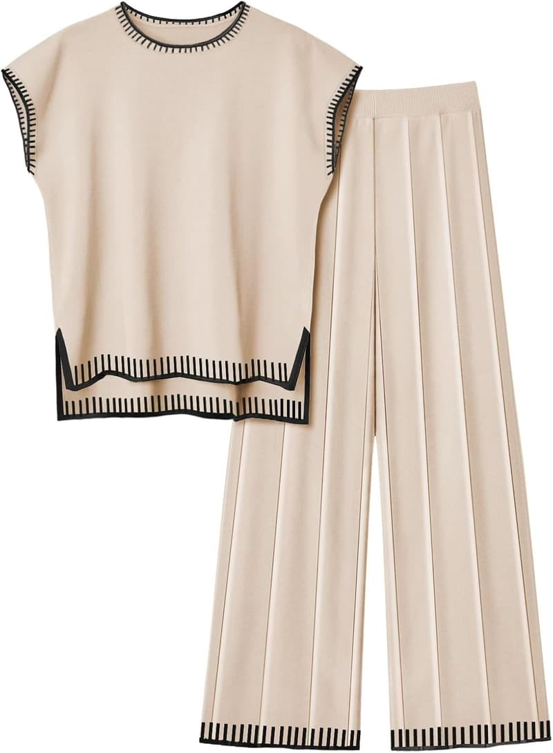 Women's Knit Sweater Set – 2-Piece Lounge Outfit