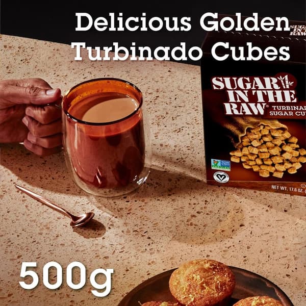 Raw Turbinado Cane Sugar Cubes, 17.6 oz, Non-GMO & Vegan
