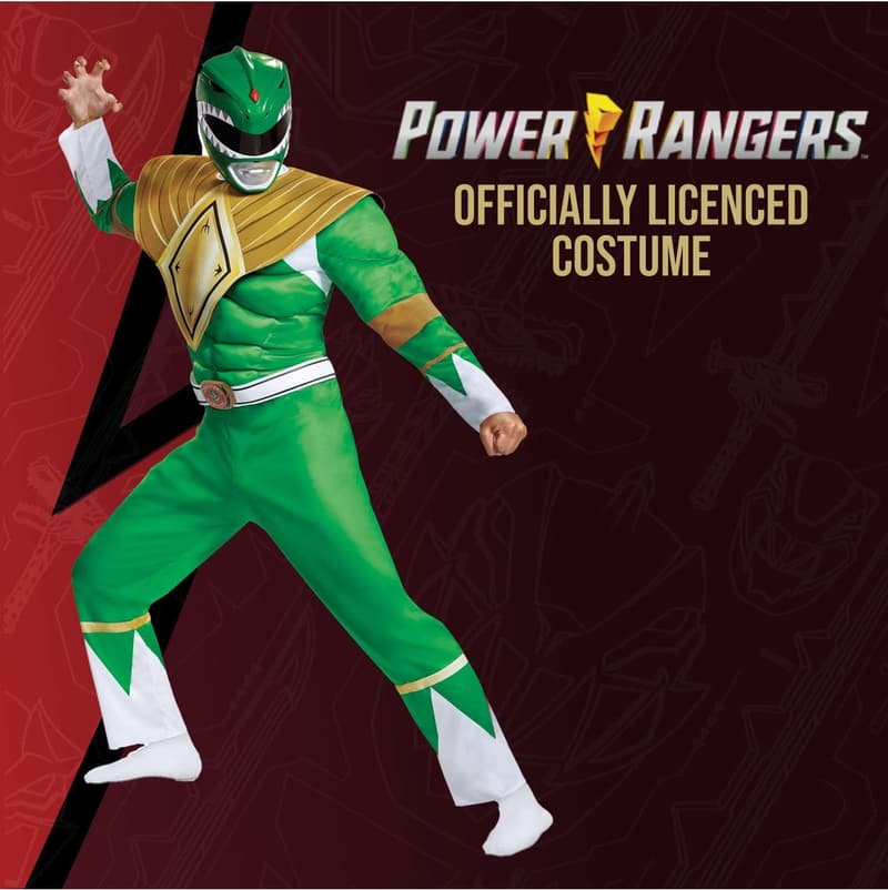 Green Ranger Classic Muscle Costume for Men