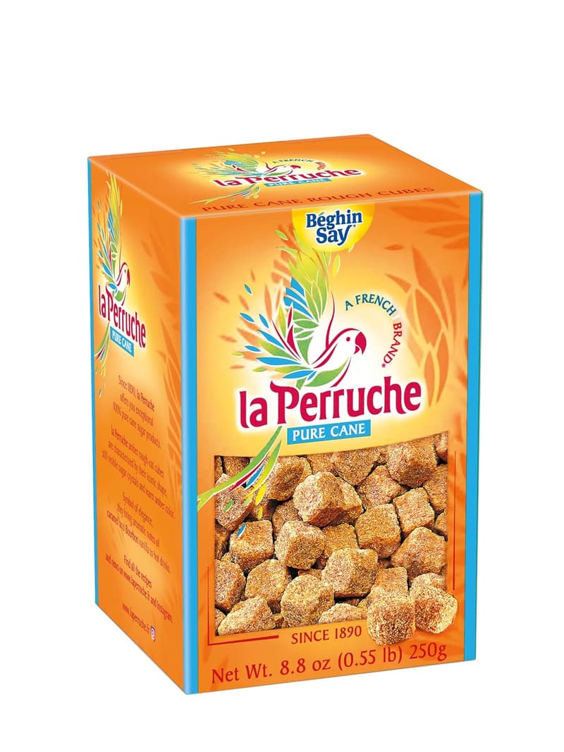 Pure Cane Brown Sugar Cubes for Coffee - 250g Box