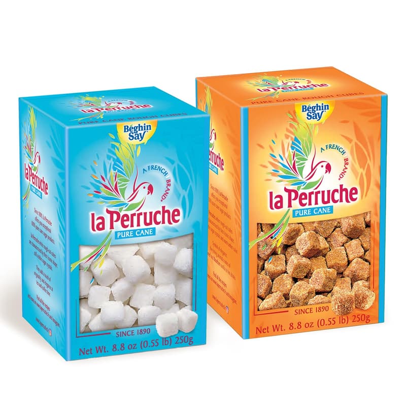 Pure Cane Sugar Cubes Combo Pack - 1 White & 1 Brown Box