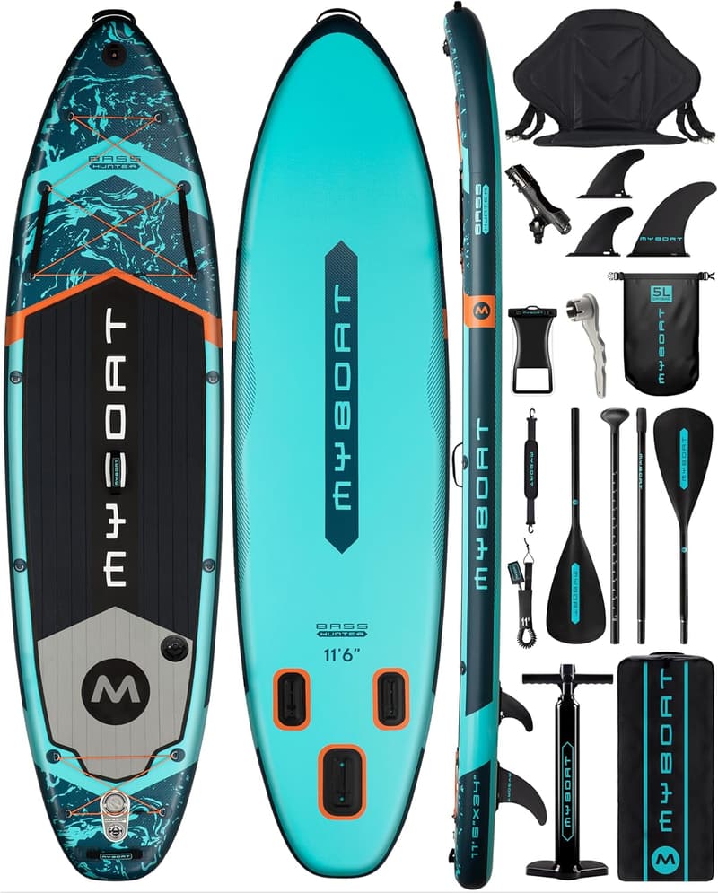 Extra Wide Inflatable Paddle Board for Fishing with Accessories