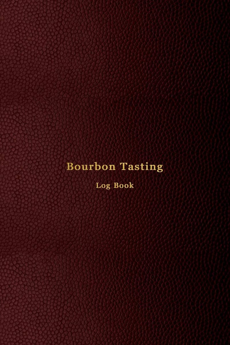 Bourbon Tasting Log Book for Enthusiasts - Red Cover Design
