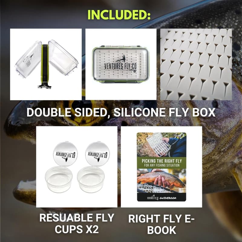 Premium Hand-Tied Fly Fishing Flies Assortment with Box