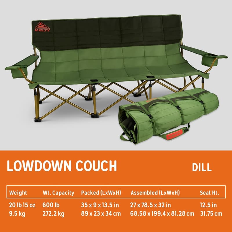 Kelty Lowdown Couch - Extra Large 3-Person Camping Chair