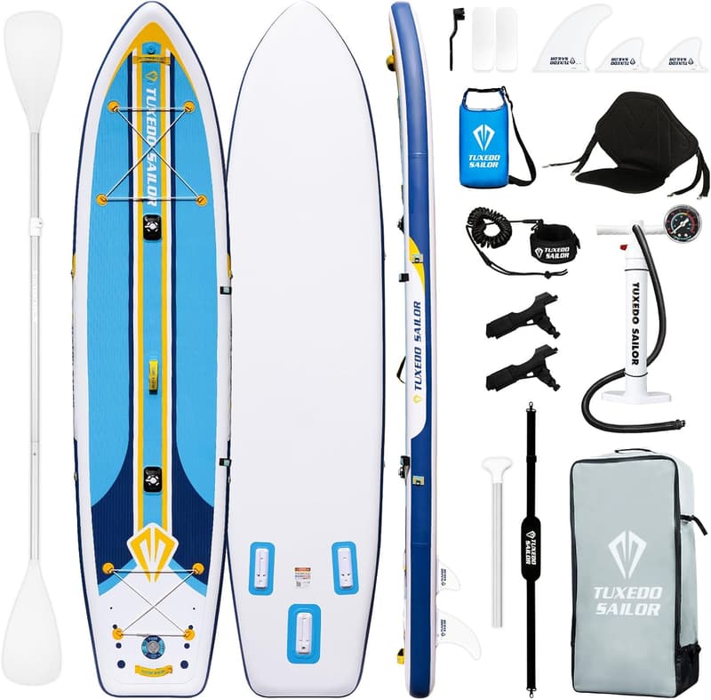 Tuxedo Sailor Inflatable Stand-Up Paddle Board with Accessories