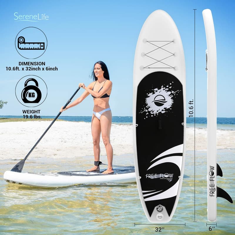 Inflatable Stand Up Paddle Board with Non-Slip Deck Pad