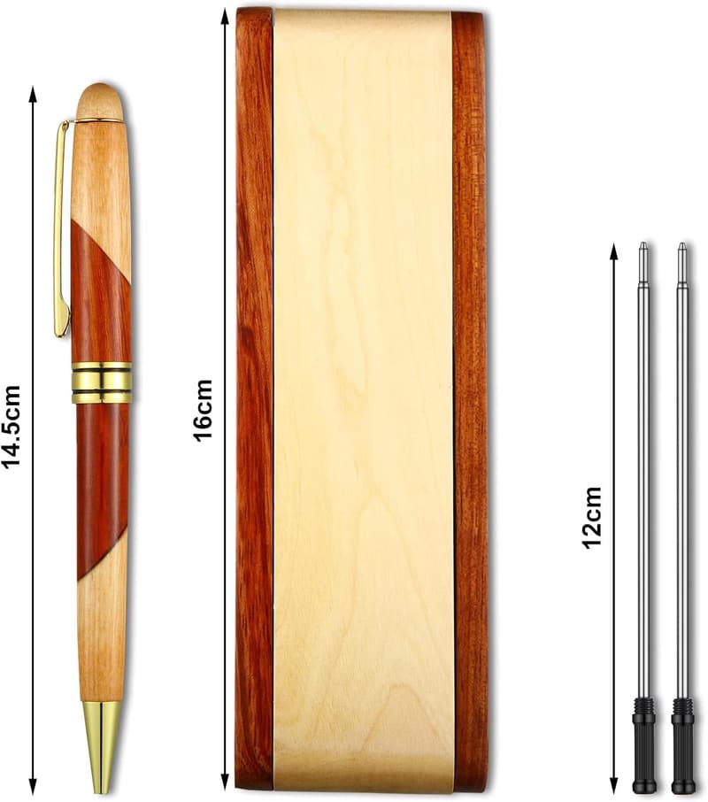 Personalized Wooden Ballpoint Pen Set for Graduation Gifts