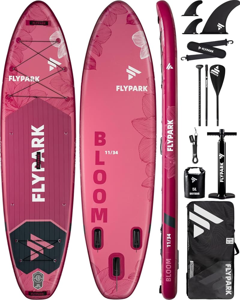 Extra Wide Inflatable Paddle Board for Yoga, 3 Adults, 420lbs