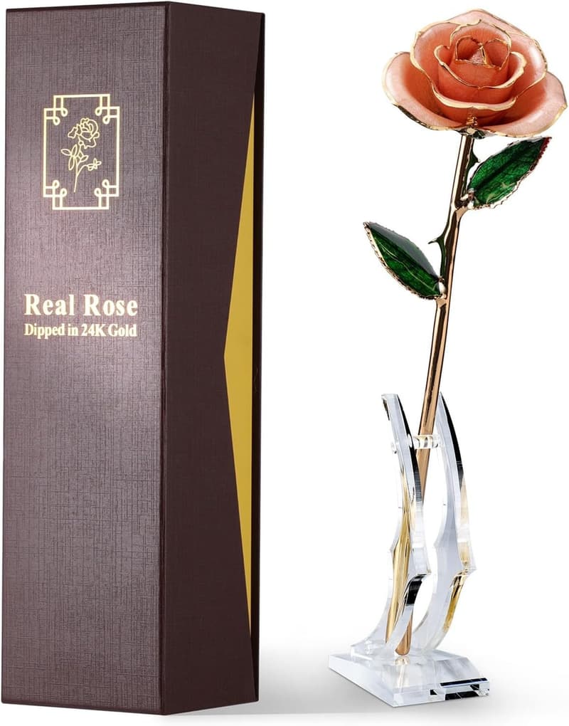 24K Gold Dipped Rose - Unique Romantic Gift for Her