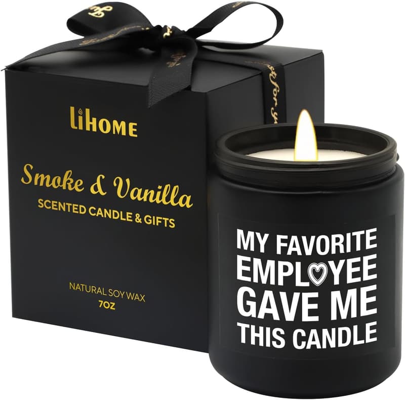 Boss's Day Vanilla Soy Candle (7oz) - Perfect Gift for Men
