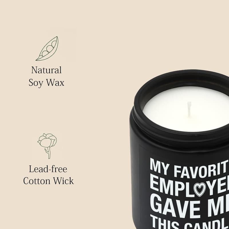 Boss's Day Vanilla Soy Candle (7oz) - Perfect Gift for Men